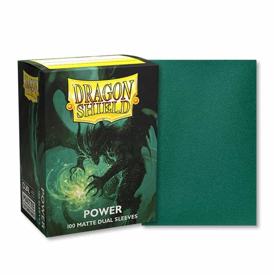 Dragon Shield: Matte Dual: Metallic Green / Power (100)