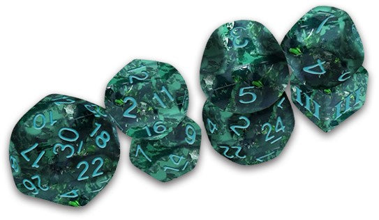 DCC Dice: Verdigris Grecian Vase Dice (7 dice set)