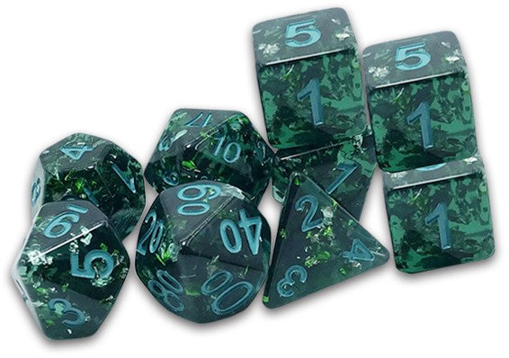 DCC Dice: Verdigris Grecian Vase Dice (9 dice set)