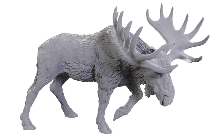 WizKids Deep Cuts Unpainted Miniatures: W25 Bull Moose
