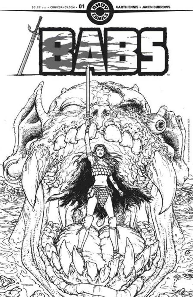 Babs #1 (Of 6) Cover D 4 Copy Variant Edition Burnham Line Art (Mature)