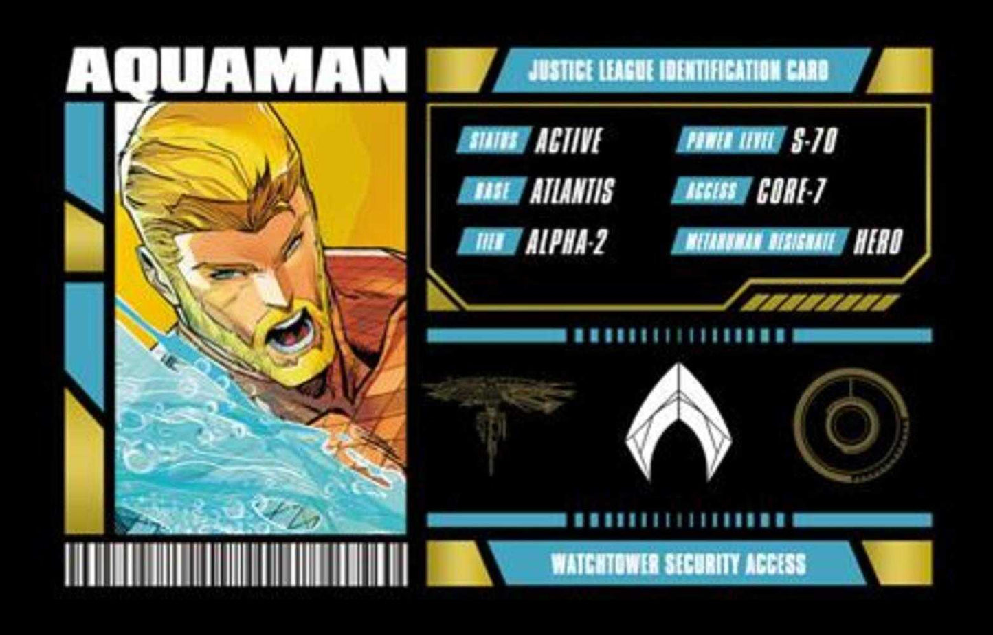 Aquaman Justice League Membership Card Opt-In Bundles Of 25 (Free)