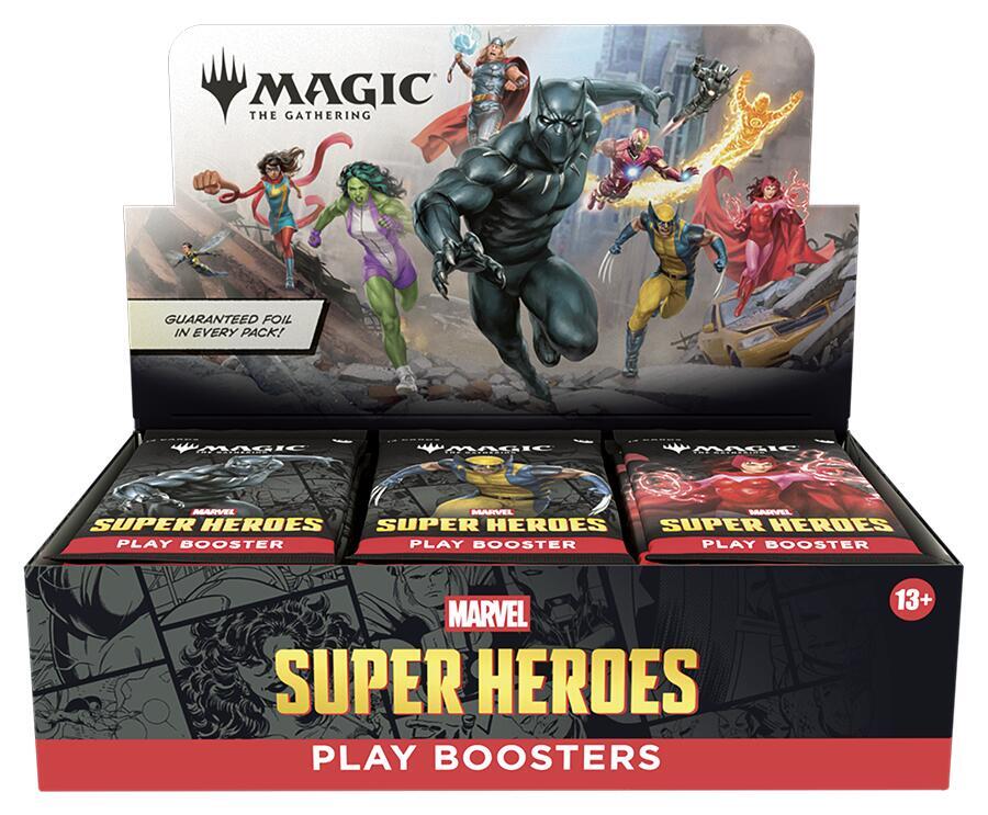 Magic the Gathering: Marvel Super Heroes: Play Booster: Display