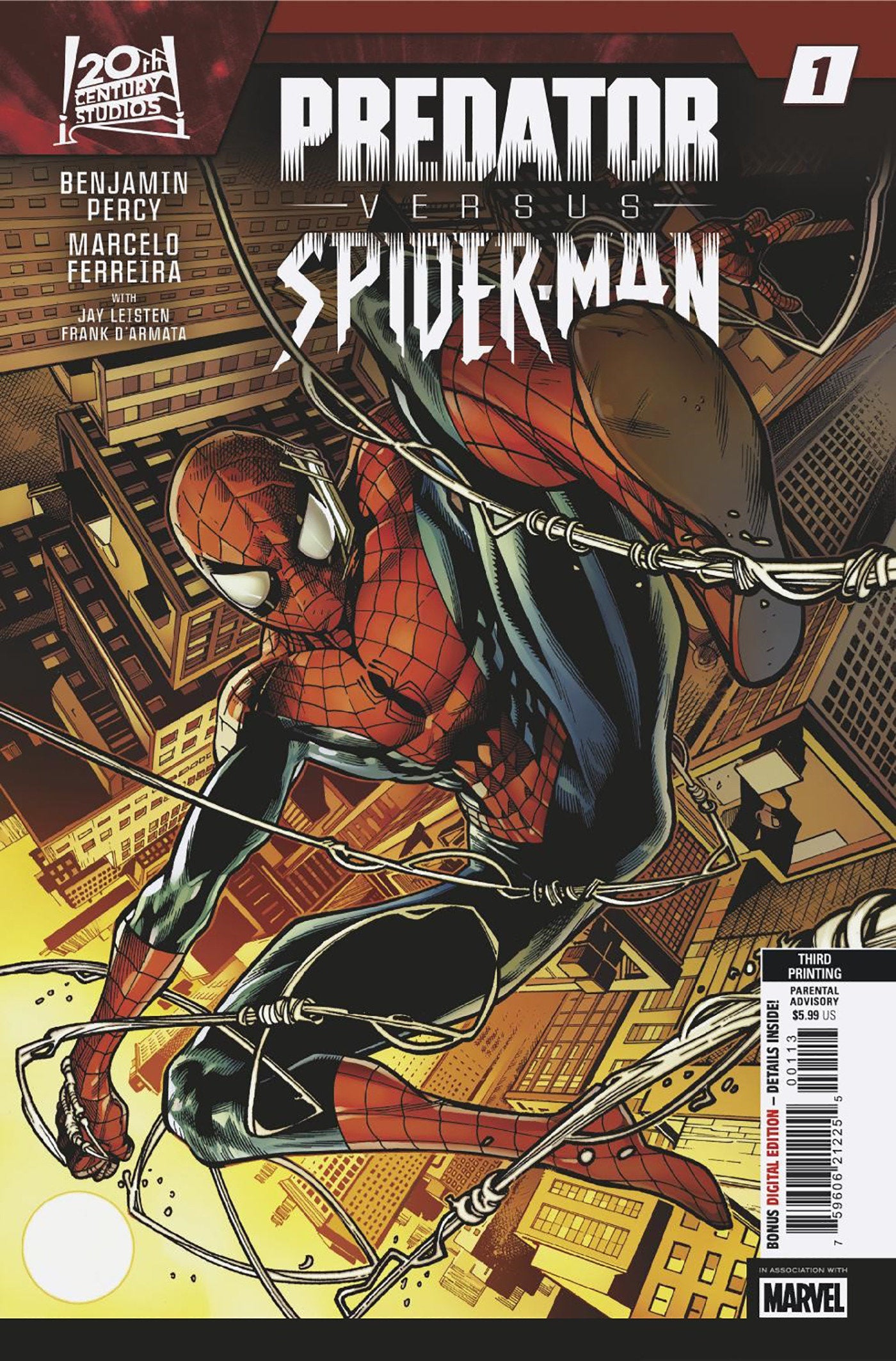 Predator vs. Spider-Man #1 Marcelo Ferreira 3RD Printing Variant Predator vs. Spider-Man #1 Marcelo Ferreira 3RD Printing Variant