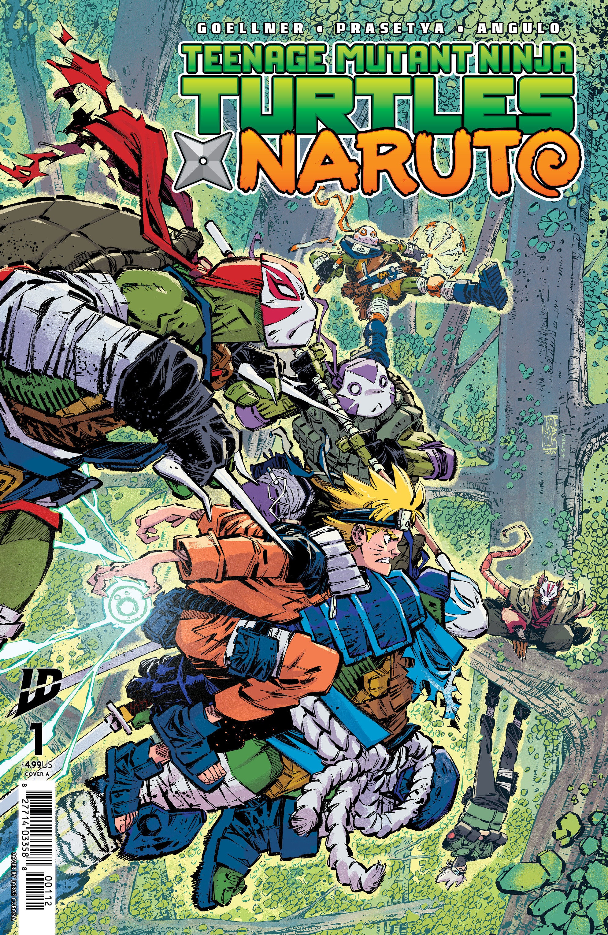 Teenage Mutant Ninja Turtles X Naruto #1 Cover A (Corona) 2nd