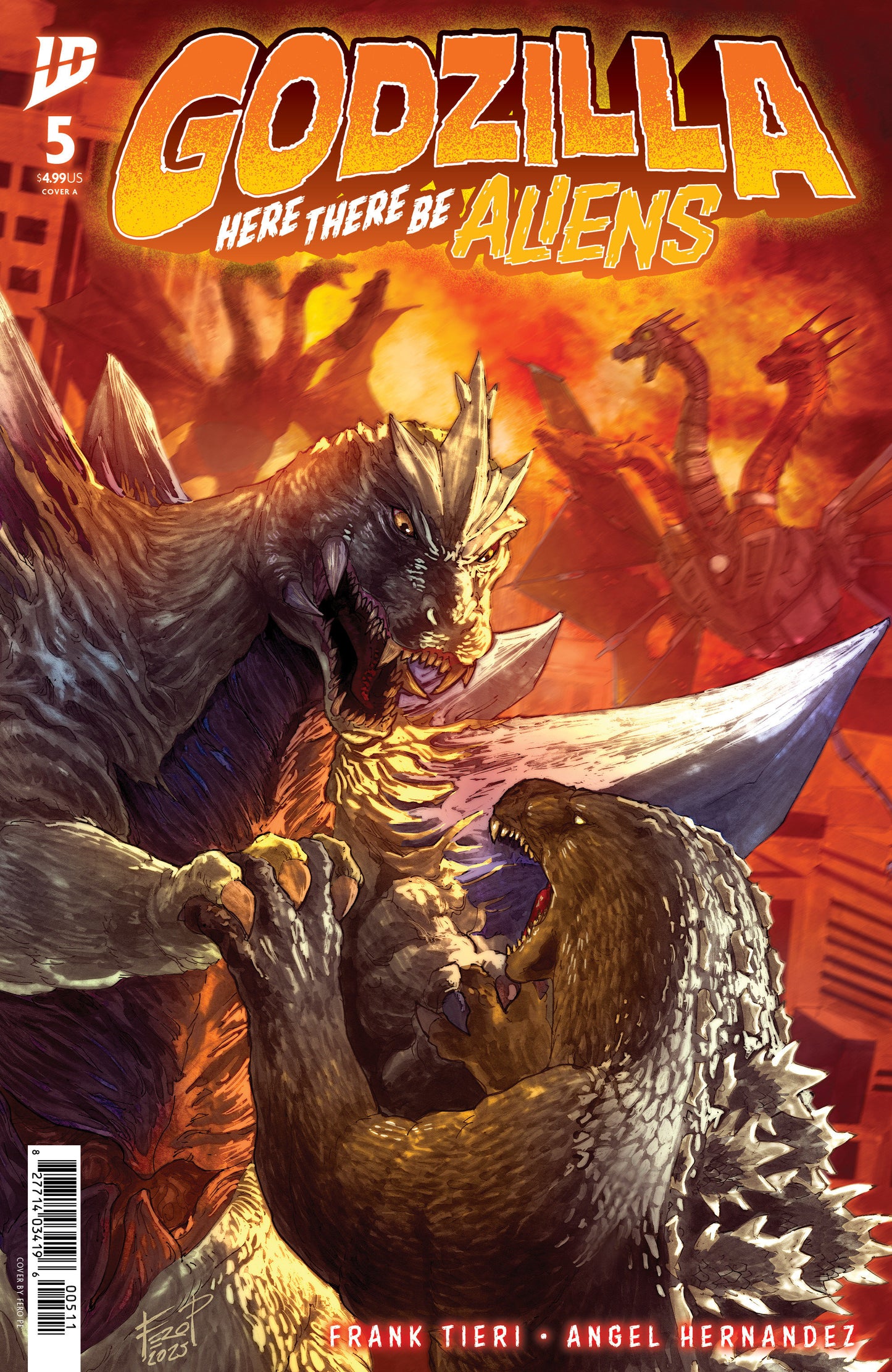 Godzilla: Here There Be Aliens #5 Cover A (Pe)