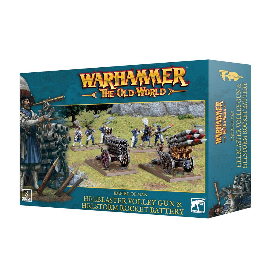 Warhammer The Old World: Empire of Man: Helblaster Volley Gun & Helstorm Rocket Battery