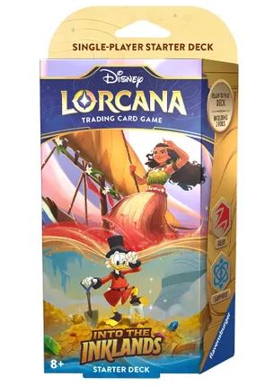 Disney Lorcana TCG: (Ruby & Sapphire) Into the Inklands Starter Deck