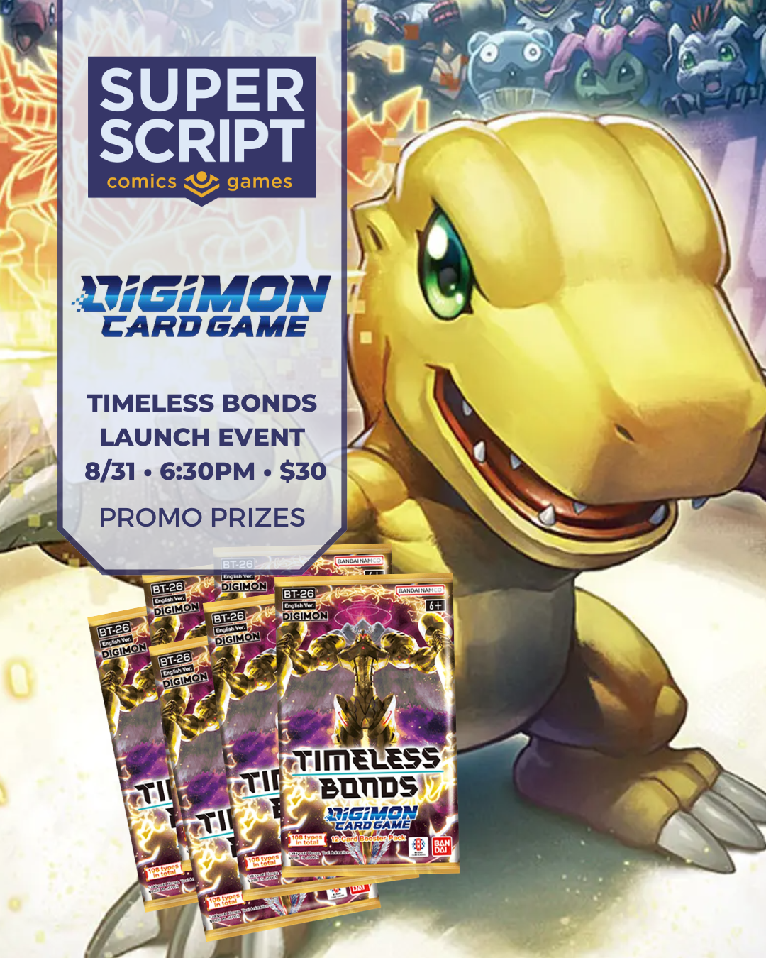 Digimon TCG Timeless Bonds Release Event