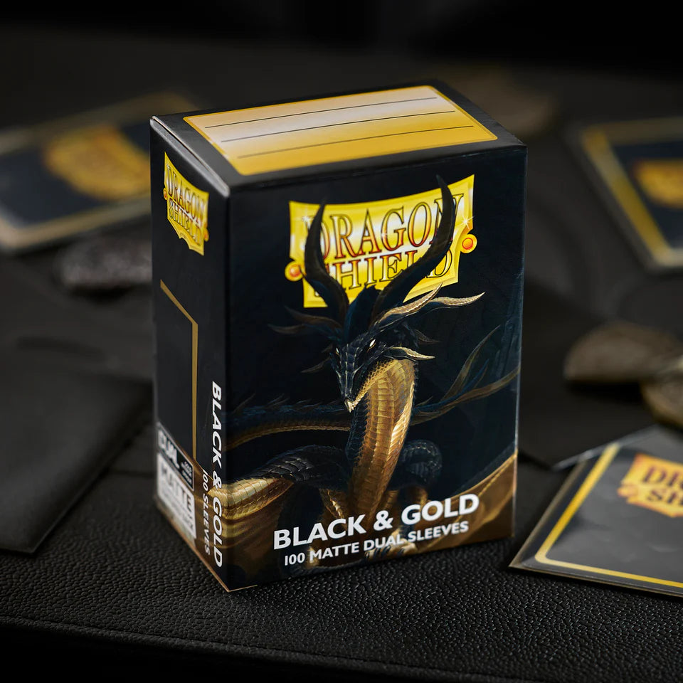 Dragon Shield: Matte Dual: Black and Gold
