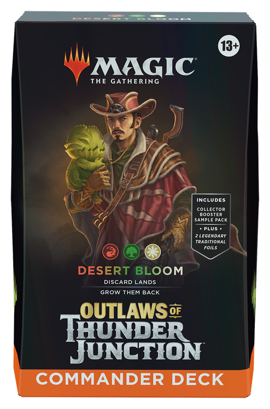 Magic the Gathering CCG: Desert Bloom Outlaws of Thunder Junction Commander Deck