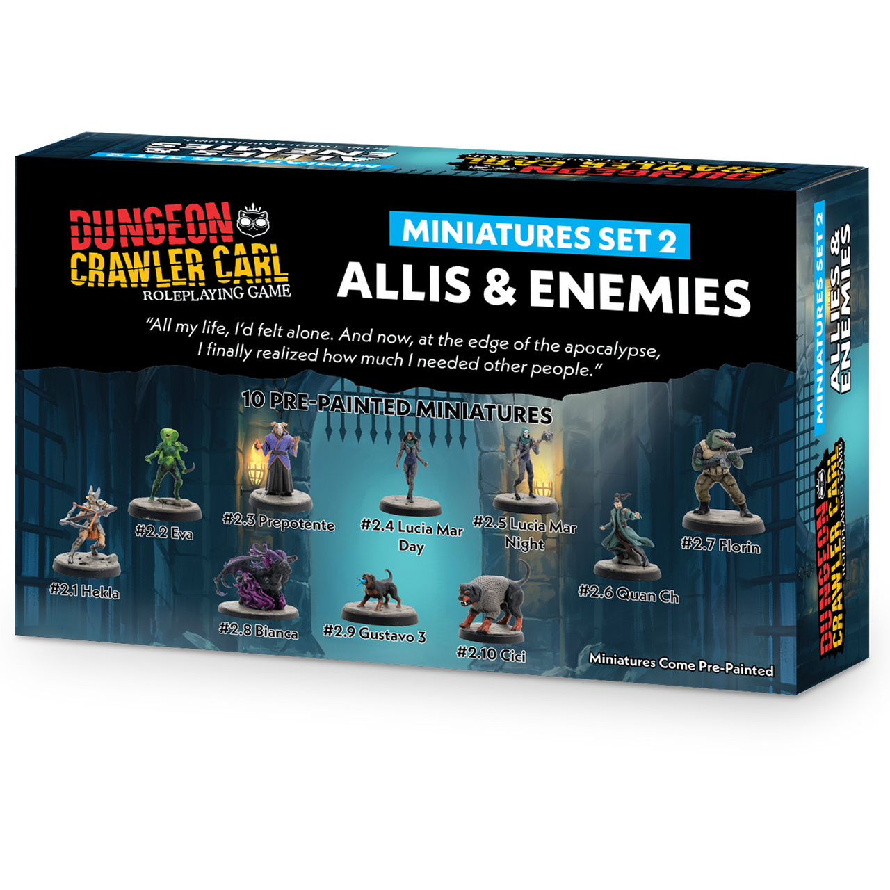 Dungeon Crawler Carl RPG: Miniatures Set 2 - Enemies & Allies (Preorder)