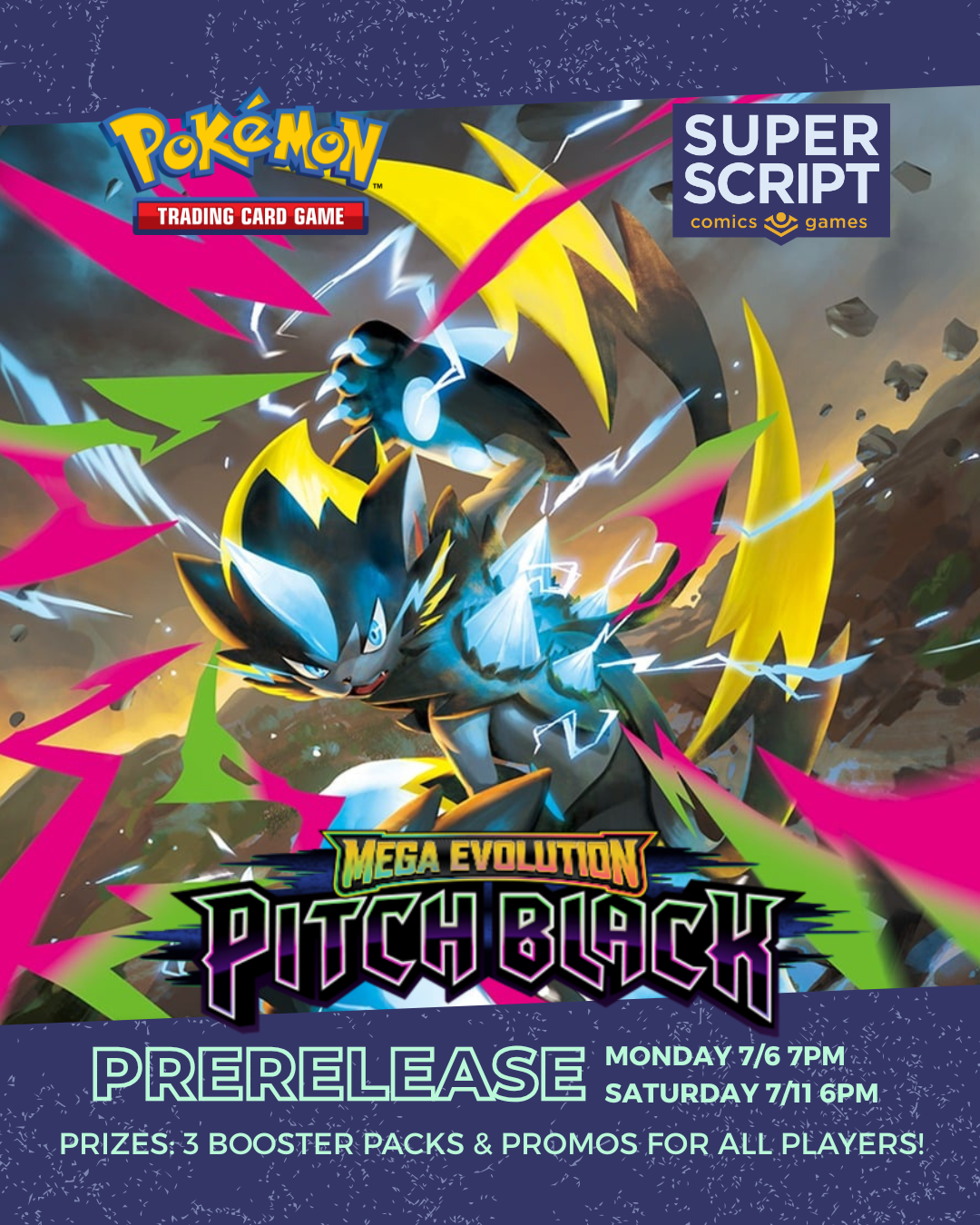 Pokemon Pitch Black Prerelease Event Entry