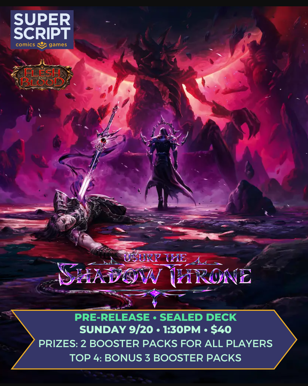 Flesh and Blood: Usurp the Shadow Throne Prerelease