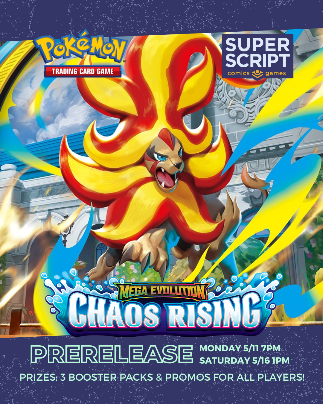 Pokemon Chaos Rising Prerelease Event Entry
