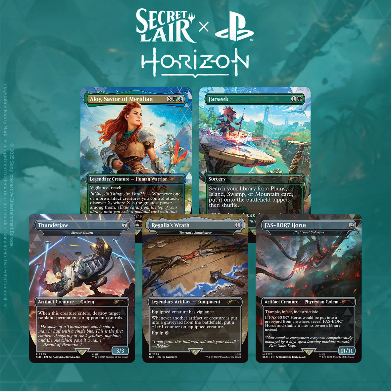 Magic the Gathering: Secret Lair Drop - Playstation - Secret Lair x Horizon: Into the Forbidden West - Regular - WPN Only