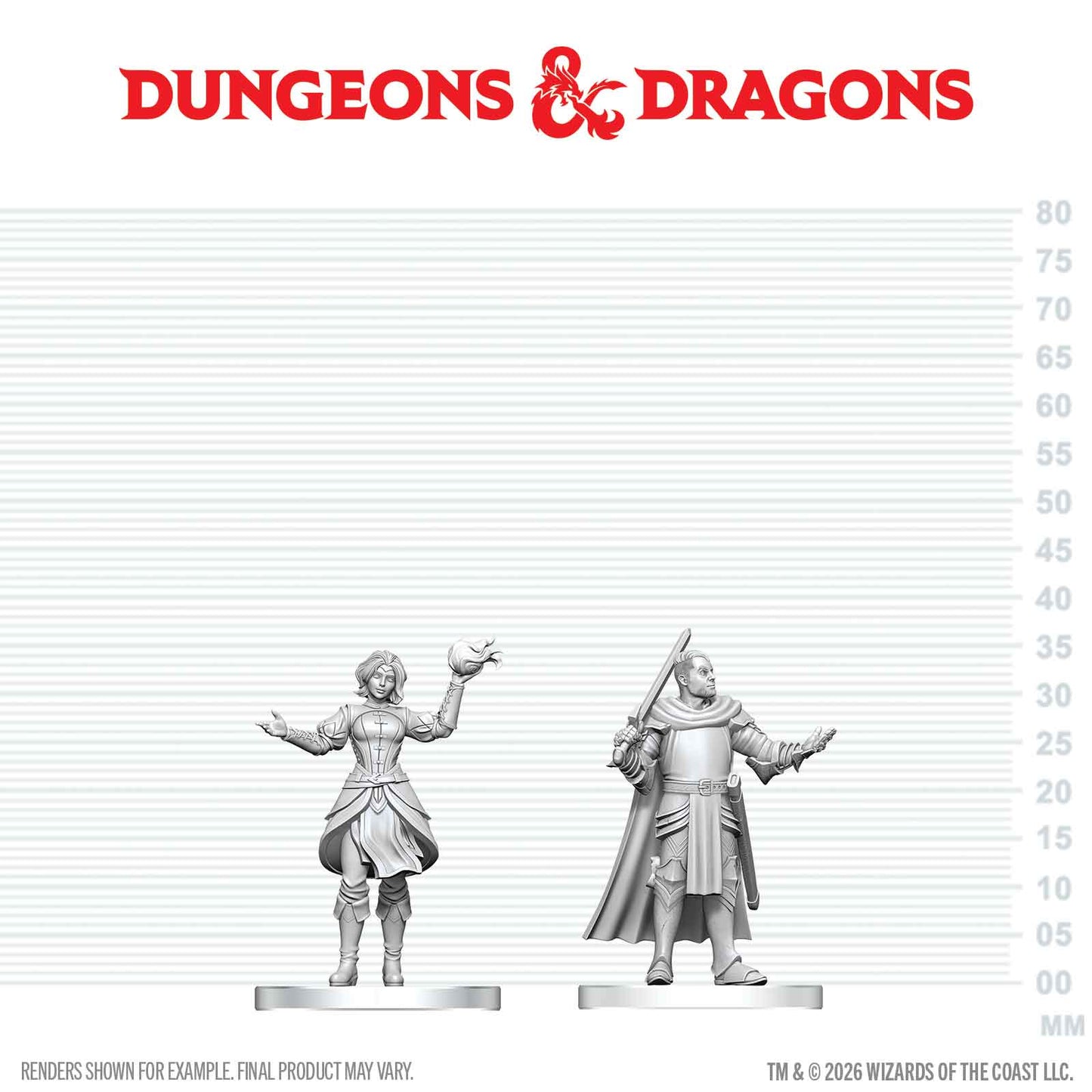 D&D Nolzur's Marvelous Unpainted Miniatures: W29 Knight & Mage Apprentice