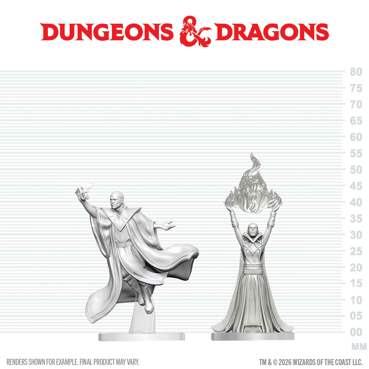 D&D Nolzur's Marvelous Unpainted Miniatures: Red Wizard Mage & Archmage
