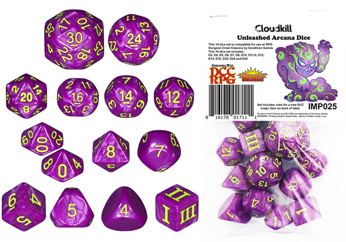 DCC 14 Dice Set: Cloudkill