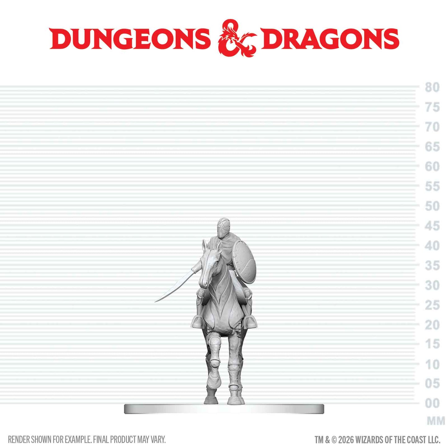 D&D Nolzur's Marvelous Unpainted Miniatures: W29 Nimblewright Steed With Rider