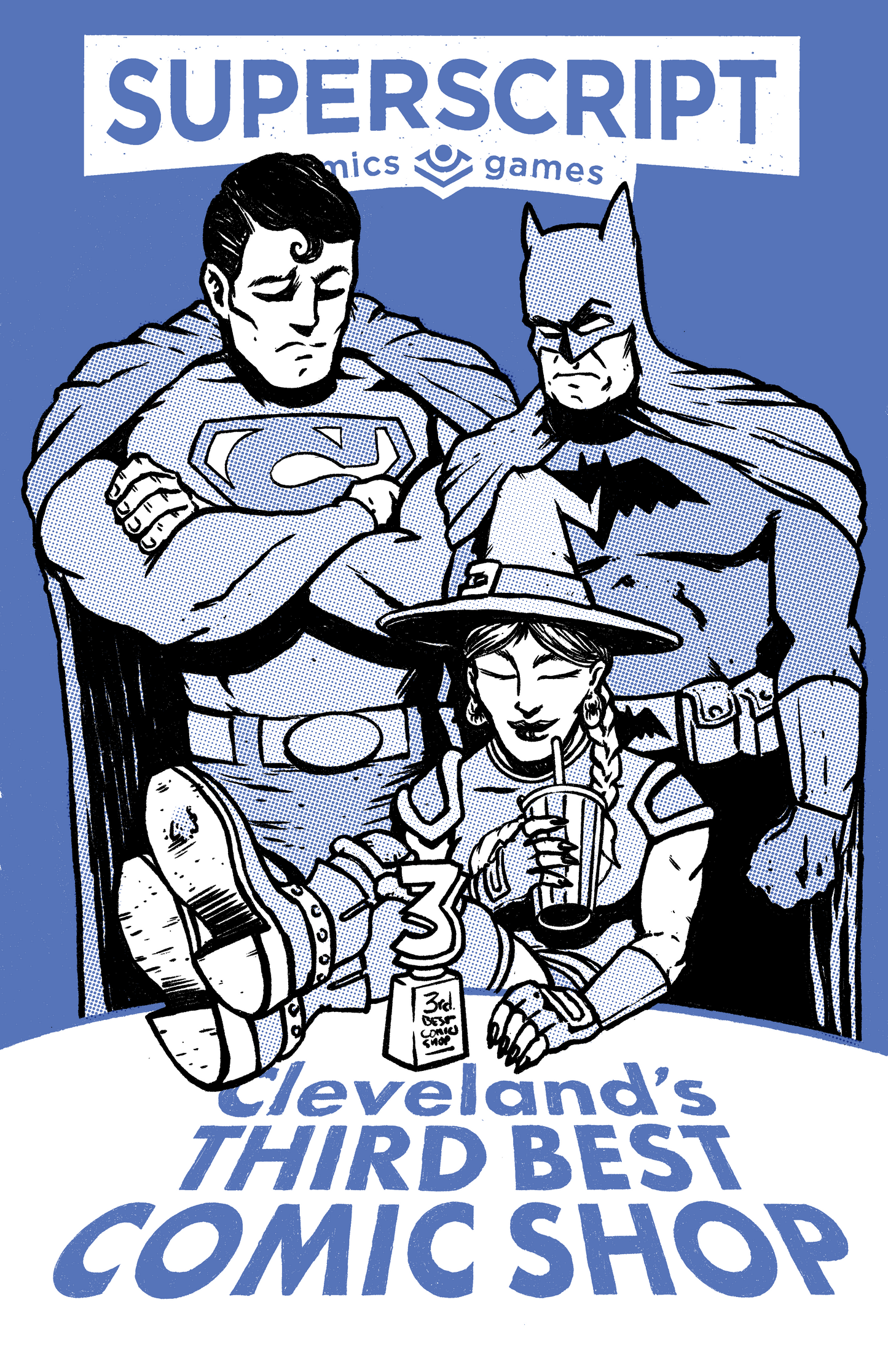 Superscript T-Shirt: Third Best Comic Shop