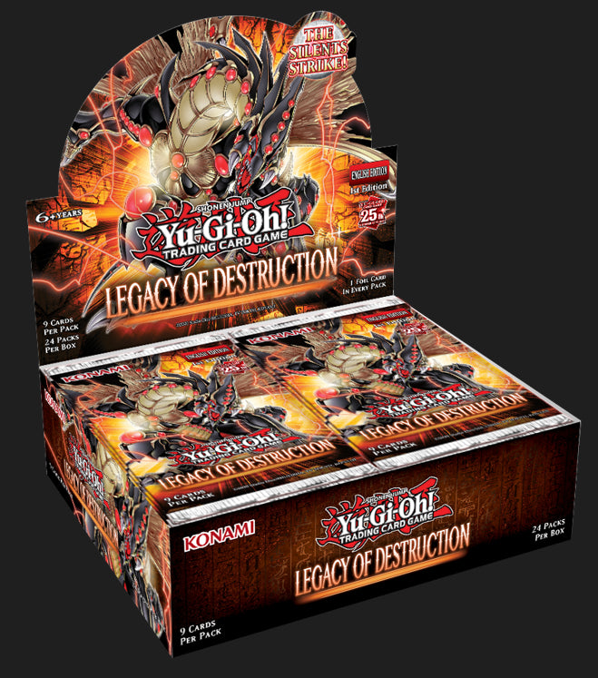 hard to find yugioh cards Yu-Gi-Oh! TCG: Legacy of Destruction Booster Display (24) – Superscript  Comics and Games