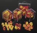Dice Polyhedral: Gemini: Red Yellow/Silver