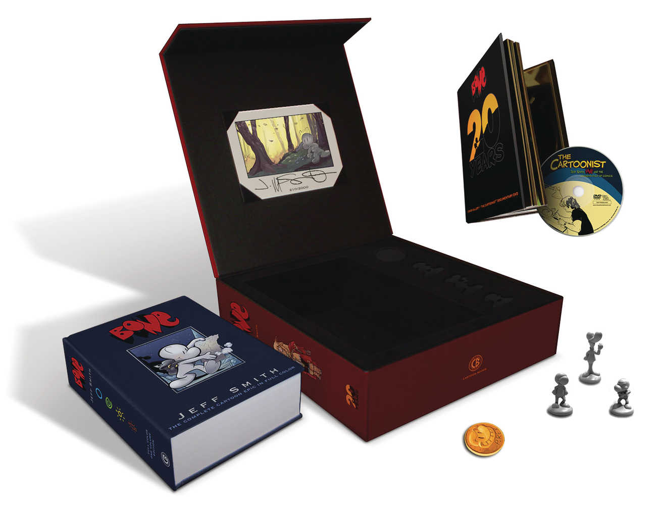 Bone One Volume Color Edition Signed Hardcover 20th Ann Box Set (O/A)