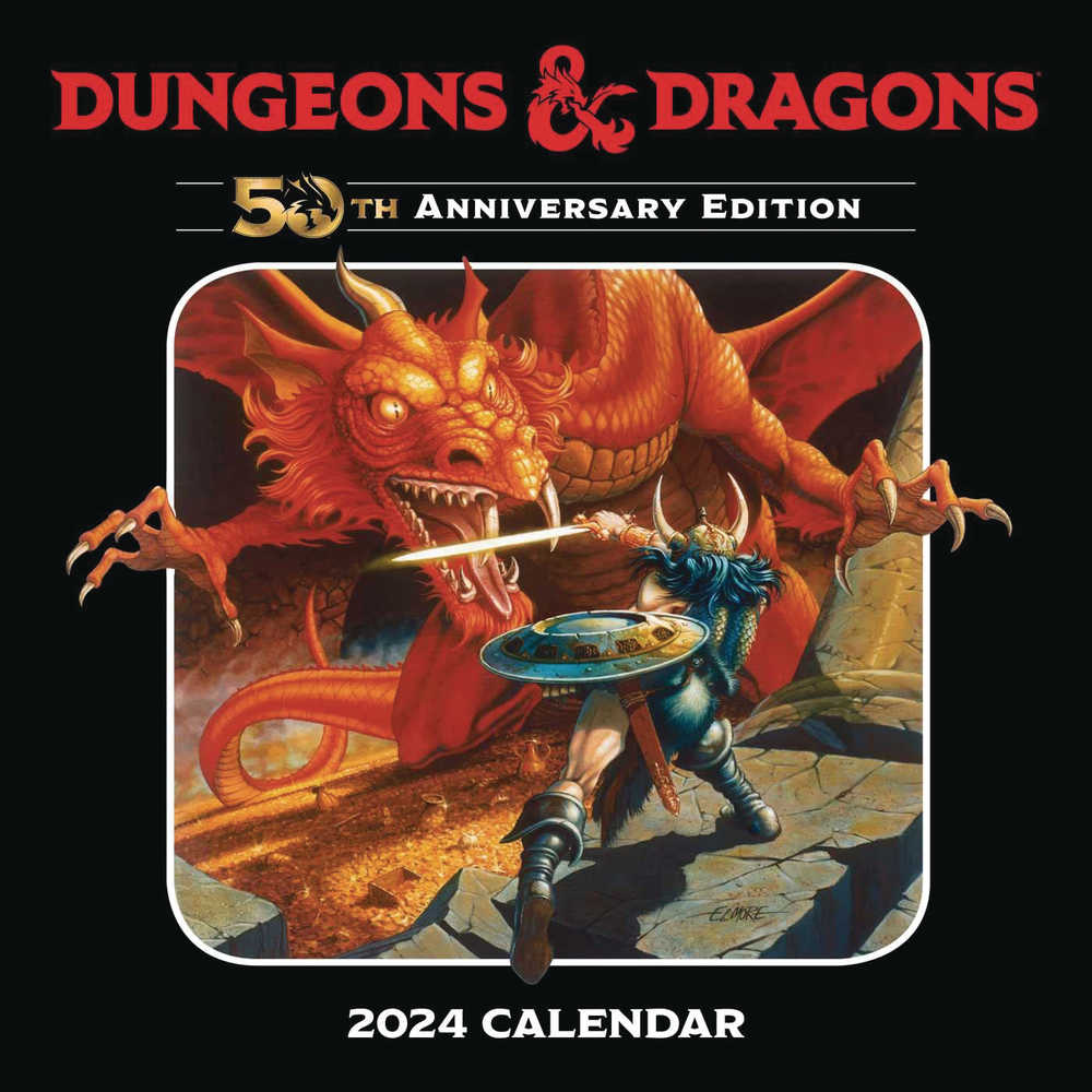Dungeons & Dragons 2024 Wall Calendar 50th Anniv