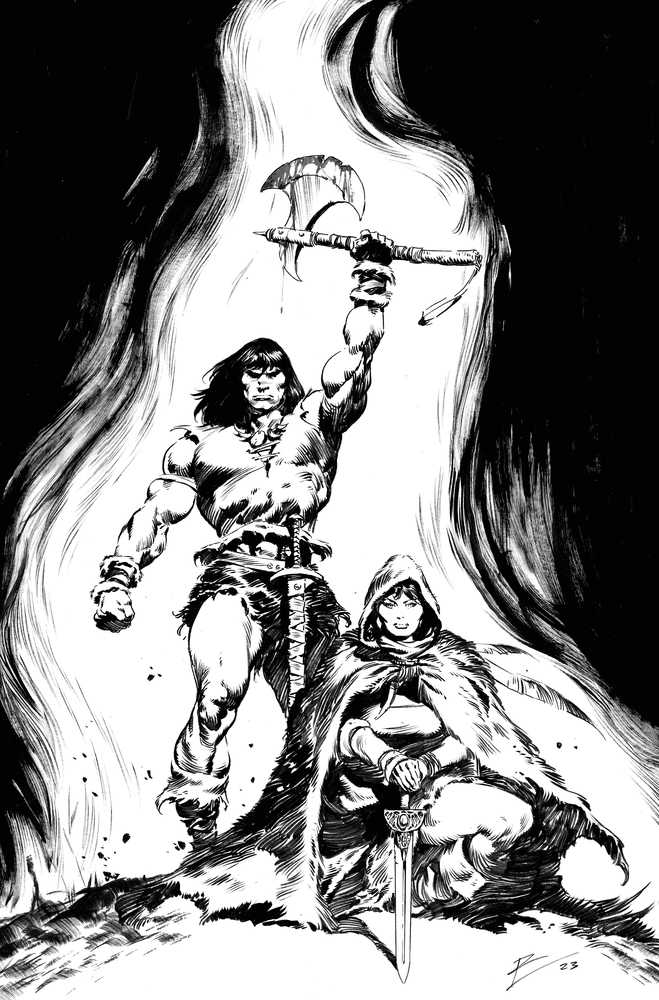 Conan the Barbarian #2 Cover G 10 Copy Variant Edition Torre Black & White Inks Virgin
