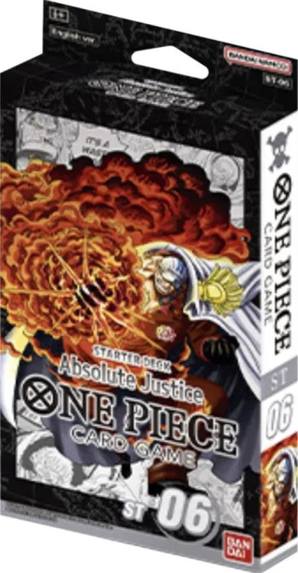 One Piece TCG: Absolute Justice Navy Starter Deck Superscript Comics and Games One Piece TCG: Absolute Justice Navy Starter Deck Superscript Comics and Games
