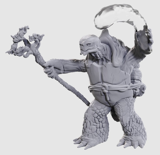 Dungeons & Dragons: Nolzur's Marvelous Unpainted Miniatures - W24 Tortle Druid & Wild Shape Giant Lizard