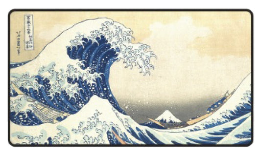 The Great Wave off Kanagawa: Black Stitched Playmat