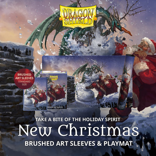 Dragon Shields: (100) Brushed Art - Christmas 2025 (DISPLAY 10)