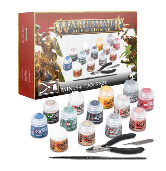 Warhammer Age of Sigmar: Paint & Tools Set