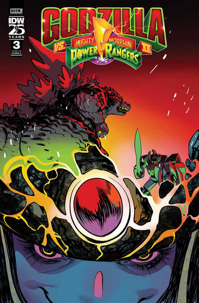 Godzilla vs MMPR II #3 Cover A Rivas