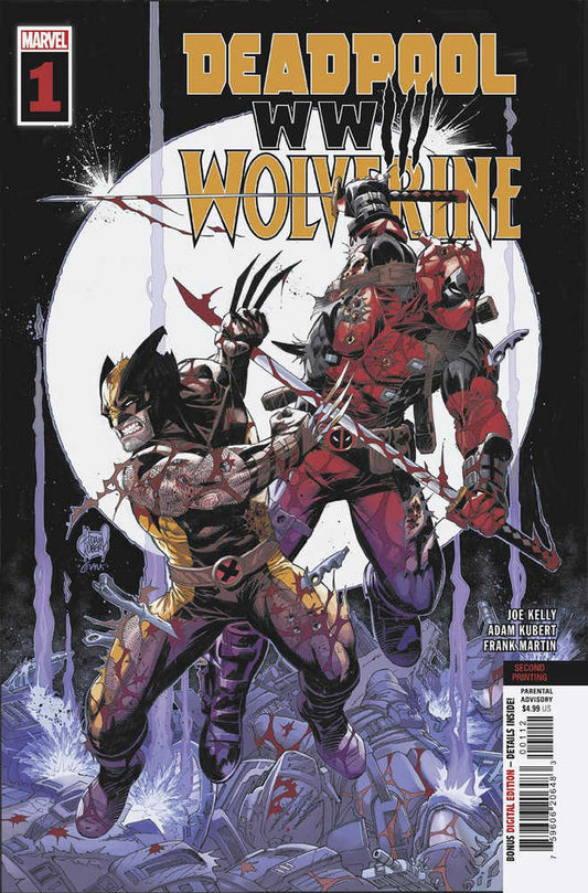 Deadpool Wolverine Wwiii #1 2nd Print Adam Kubert Variant
