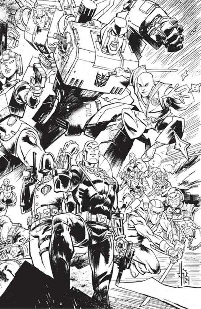 Destro #1 Cover J (B&W Howard Energon Universe Anniversary Variant) - Comic Book