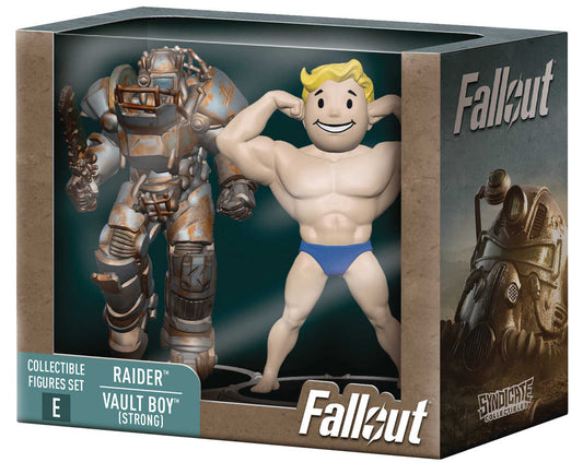 Fallout Raider & Vault Boy (Strong) 3in Figure 2pkdeathclaw Baf