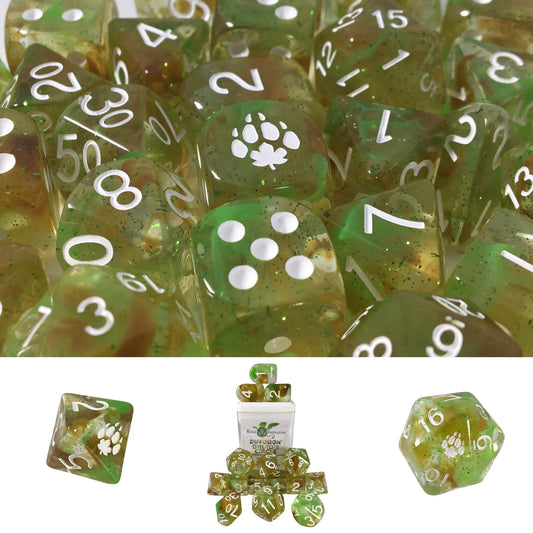 Role 4 Initiative Set of 15 dice w/ Arch'd4: Druid's Circle w/ symbol
