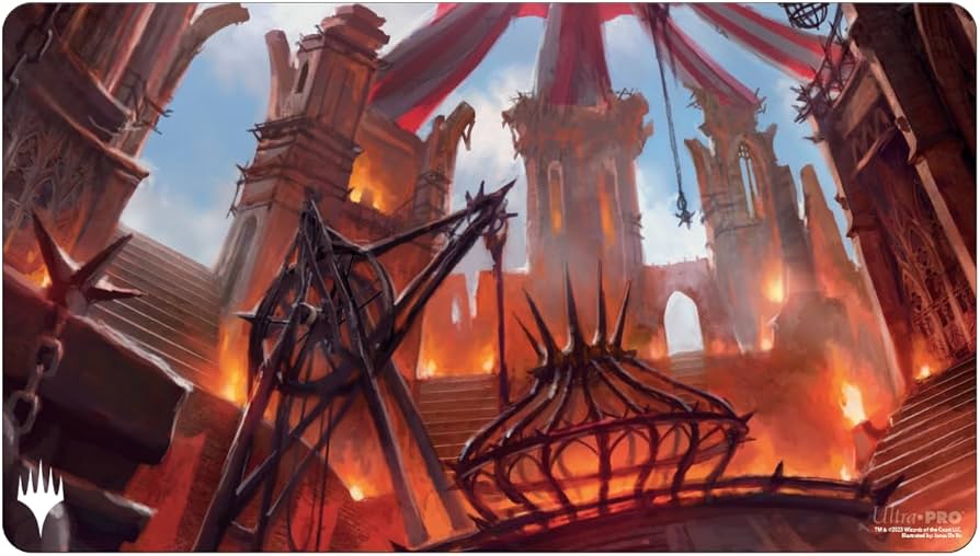 Magic the Gathering CCG: Ravnica Remastered Playmat from the Cult of Rakdos