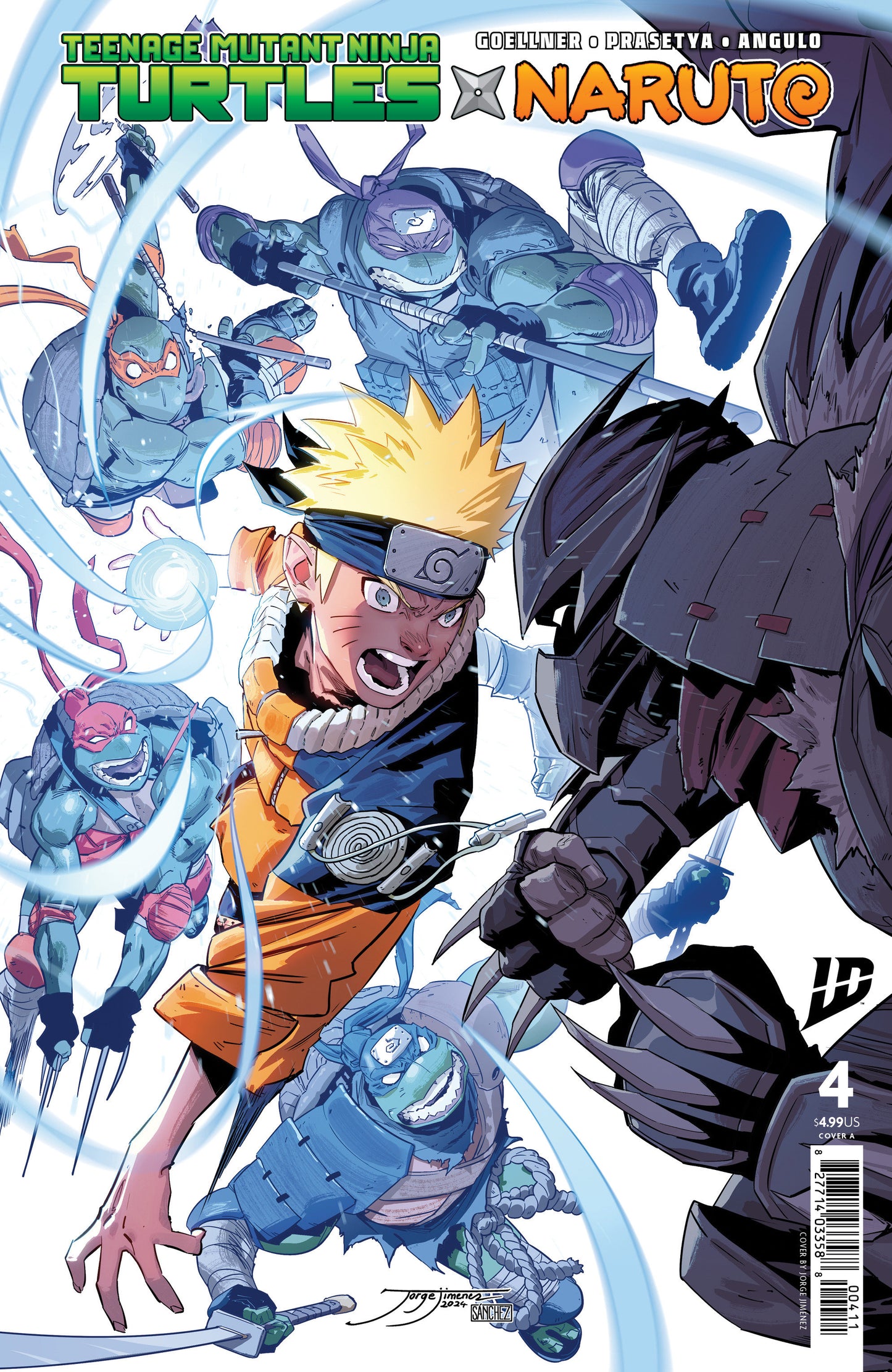 Teenage Mutant Ninja Turtles X Naruto #4 Cover A (JiméNez)