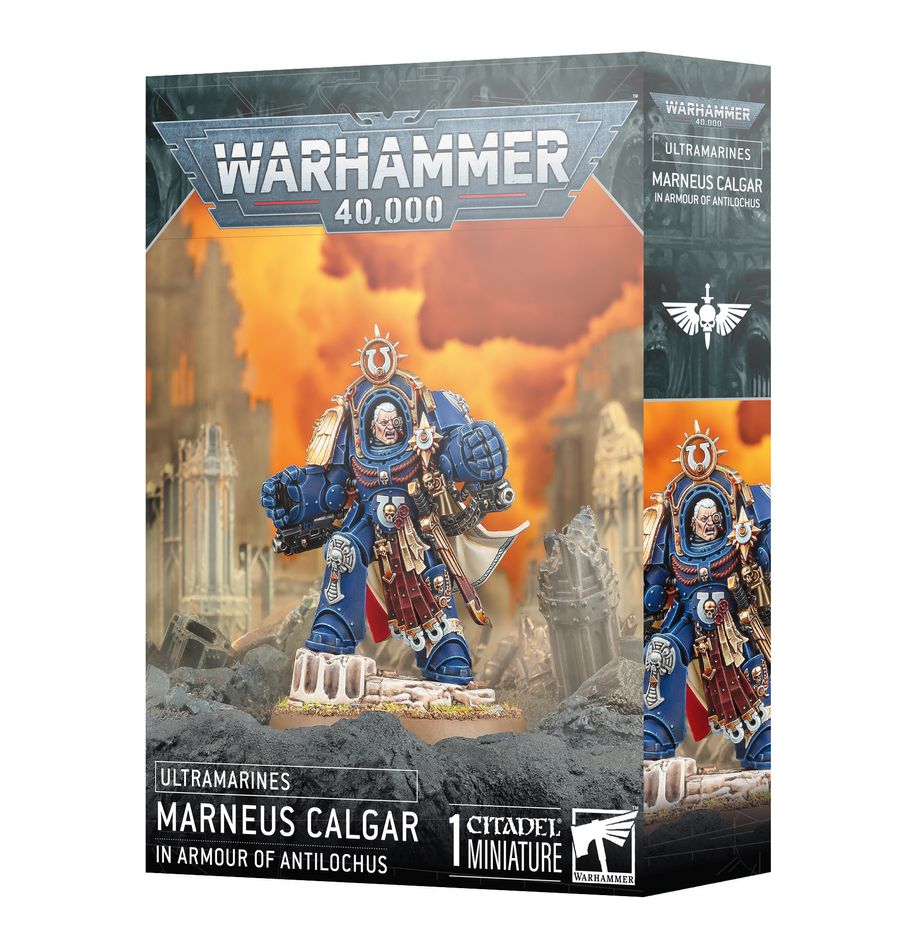 Warhammer 40K: Ultramarines: Marneus Calgar in Armour of Antilochus