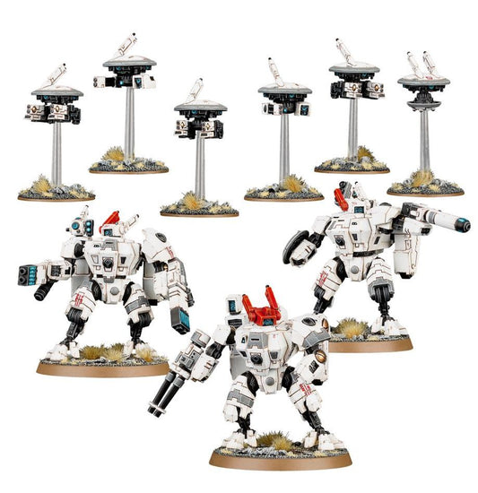 Warhammer 40k: T'au Empire: XV8 Crisis Battlesuit Team