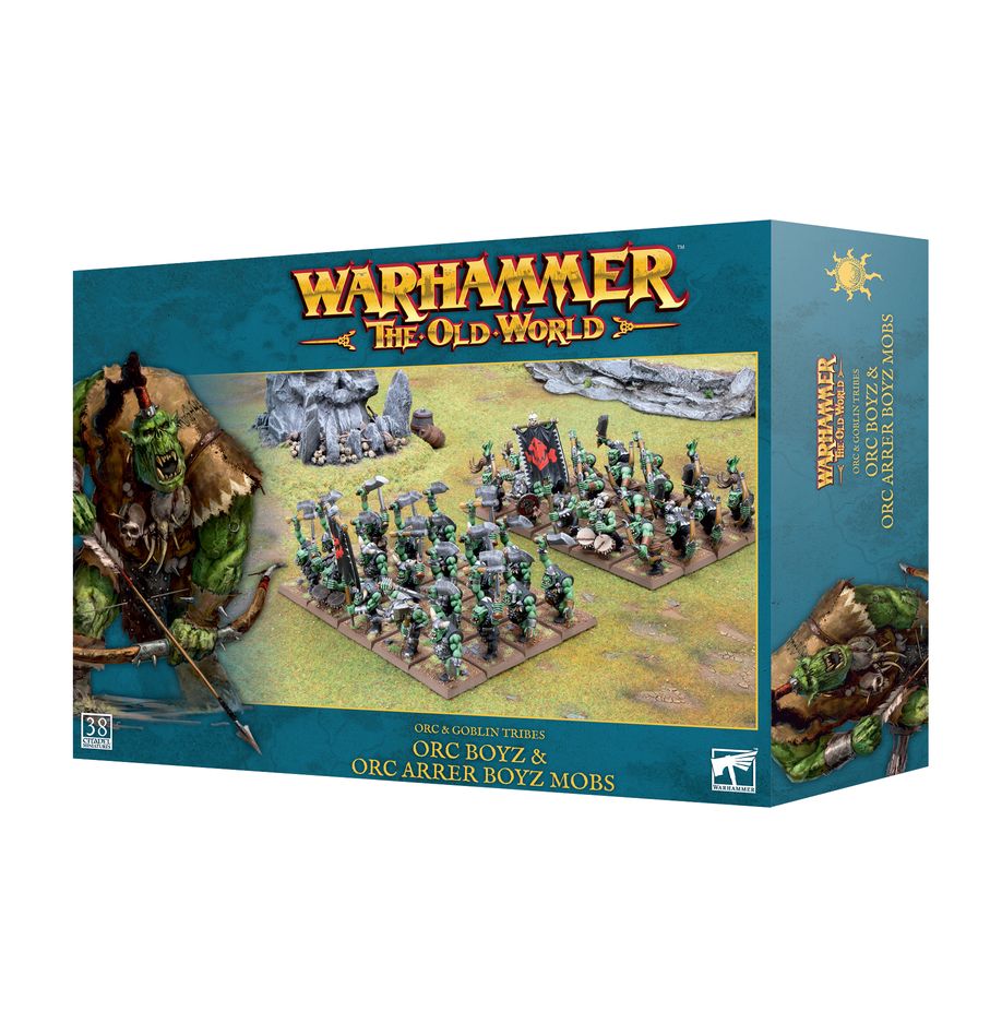 Warhammer The Old World: Orc and Goblin Tribes: Orc Boyz & Orc Arrer Boyz Mob