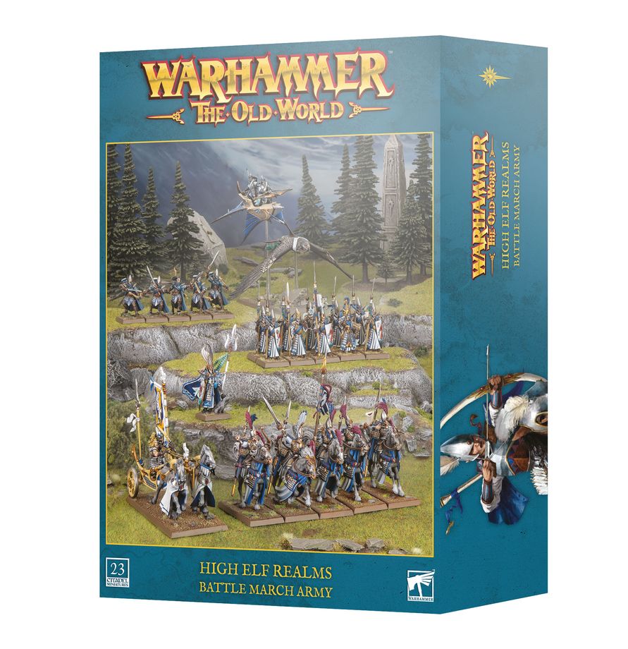 Warhammer the Old World: High Elf Realms: Battle March Army