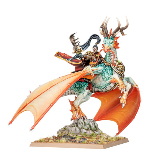 Warhammer The Old World: Grand Cathay: Shugengan Lord on Great Spirit Longma