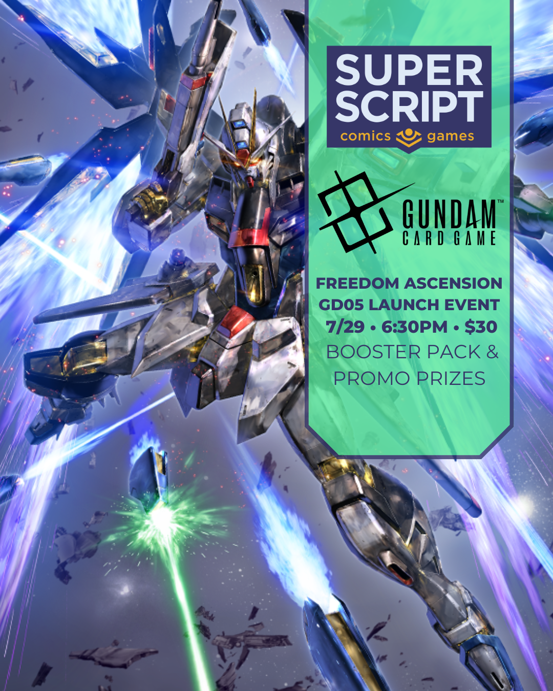 Gundam TCG: Freedom Ascension GD05 Launch Event