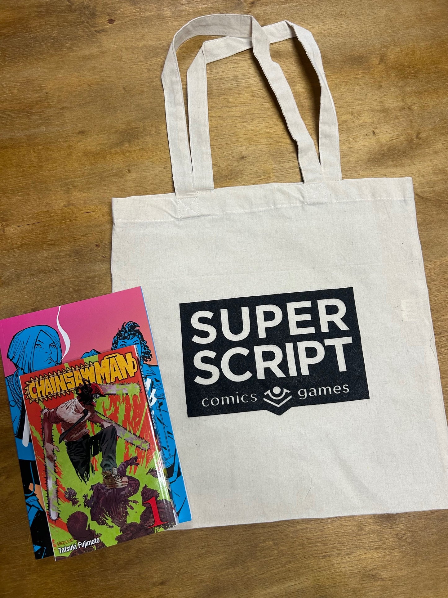 Canvas Tote: Logo Natural