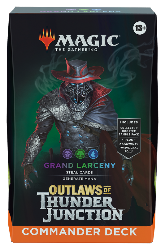 Magic the Gathering CCG: Grand Larceny Outlaws of Thunder Junction Commander Deck